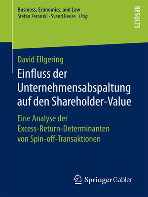 cover image of Einfluss der Unternehmensabspaltung auf den Shareholder-Value